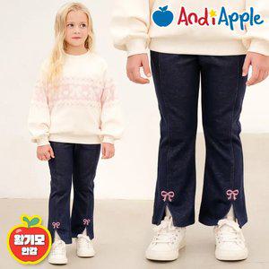 [앤디애플] 슬릿사선지데님왕기모부츠컷팬츠