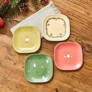 [모던하우스] L 포근한겨울 크리스마스 간식 트레이 4P세트