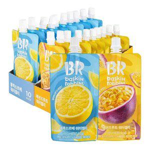 배스킨라빈스 워터젤리 100ml x 20개 블랙소르베/패션프루트