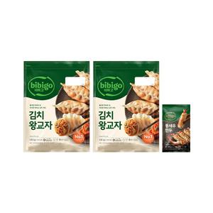 CJ 비비고김치왕교자 1.05kg, 2개 + 통새우만두 200g ,1개