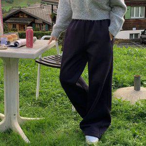 포턴 투웨이 기모 와이드 트레이닝 팬츠 겨울 여성 데일리 데일리룩겨울바지