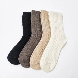 따뜻한 겨울 중목 니트패턴 양말 보카시 니트 양말 3족/5족 묶음 [모조리박]