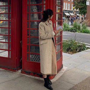 리버스 프리미엄 메리노울 싱글 롱 코트 겨울 여성 겨울아우터 데일리룩 데이트룩