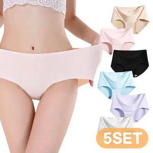 [5개 세트] 삼각 심리스 팬티 5p 노라인 무봉제