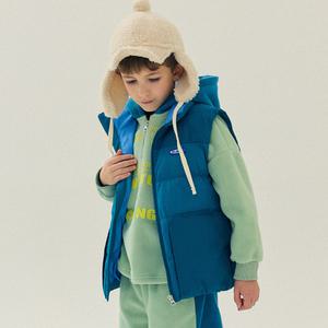 웰론블럭패딩조끼(틸)