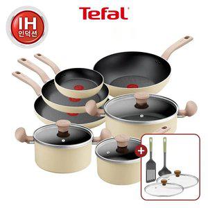 [테팔] 데이지 인덕션 7종(팬 4종풀세트+편수18+양수20+전골24) +에센셜 국자&뒤집개+