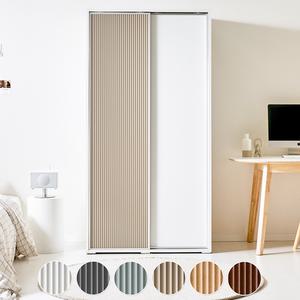 [레오가구] 슬라이딩원 템바보드 포인트 화이트 E0 옷장 6종 1000 (6color)