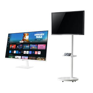 [카드5%추가할인] 삼성전자 스마트모니터 M5 S27DM501(화이트)+이동식 무빙스탠드(APL