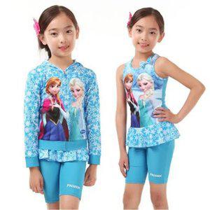 FR-5513 겨울왕국 여아동 수영복 상하의세트