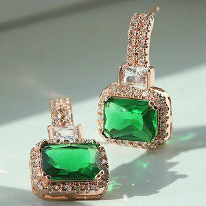 14K G,F 시아넬 에메랄드 귀걸이 EA3080