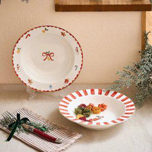 [모던하우스] 메리오너먼트 골드림 파스타볼 2P세트 D23.5 레드