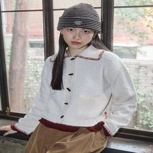 [COMONINOZ] W BOUCLE SWEATER CARDIGAN [IVORY]