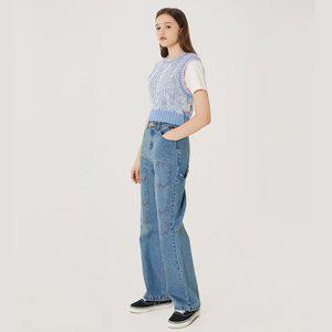 여성 패치 데님 팬츠 (MGFAA4553)