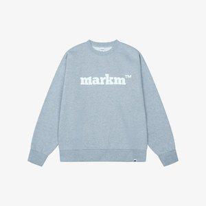 마크엠 시그니처 로고 맨투맨 멜란지그레이 (MHIBI8796)