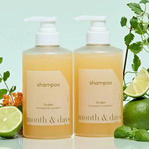 [샴푸 1+1] 먼스앤데이즈 린든(라임앤바질향) 퍼퓸케어 샴푸 500ml (총 1L)