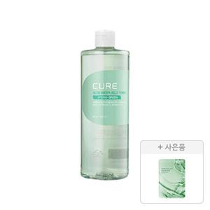 김정문알로에 큐어 워터 젤리 토너 500ml, 1개+증정(리알로에 피토 그린 앰플 마스크