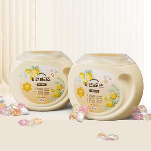 4in1 고농축 캡슐세탁세제 50개+50개 실내건조 일반 드럼 겸용