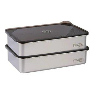 스텐락 스마트에어홀 밀폐 바트 스텐 밧드 트레이 L (4,000ml) 2p세트