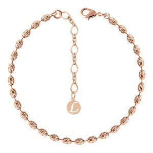 일립스S / 14Kgp 여성 패션 레이어드 로즈골드 볼 체인 팔찌