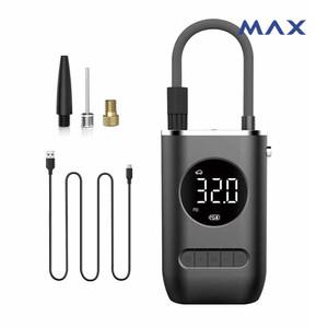 MAX 차량용 에어컴프레셔 자동차 자전거 타이어 공기주입기 7.4V 50W 무선 에어펌프 바