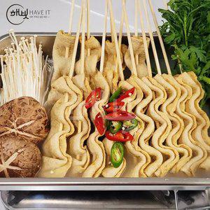 [내일도착] 해빗 부산 꼬치어묵 50꼬치 (10개 X 5봉) + 어묵탕소스