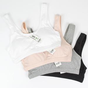 여성 면브라탑 캡내장 면스포츠브라 밑가슴둘레 80-90호까지