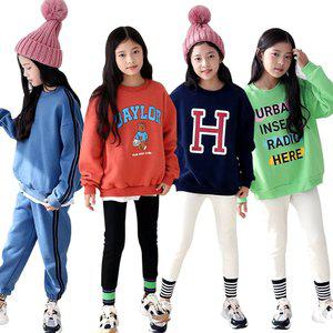 리틀소녀 아동여아 창고대방출~/초등학생 옷/아동복/긴팔 티셔츠/청바지/면/트레이닝바