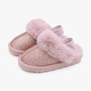 [키펀트] 샌드 글리터 여아 퍼 슬리퍼