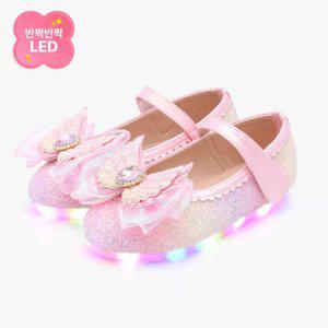 [키펀트] LED 러브윙 엔젤 펄 여아 구두