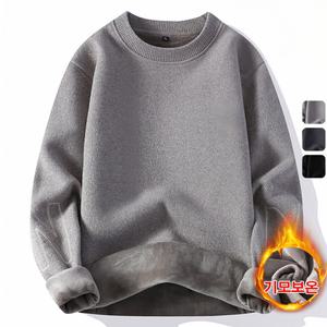 1/1+1 남성니트 벨벳 스웨터 도톰하게 기모 추가 패신하고 쉬운
