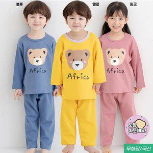 9부양면통큰잠옷_통큰큐티곰(옐로/블루/핑크)