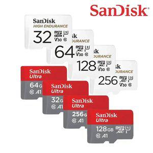 핸드폰 액션캠 CCTV 블랙박스 SD 카드 Class10 외장 마이크로SD 메모리 128 32 64 256