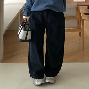 무드 코듀로이 히든밴딩 배기핏 팬츠 (3color)