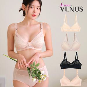 비너스외 노와이어 브라 인견 메쉬 브래지어 여자 여성 속옷 빅사이즈 브라자 팬티 수