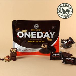 [산과들에] 원데이에너지바초코미니200g 4봉 / 약52알 미니 초코바 초콜릿 견과