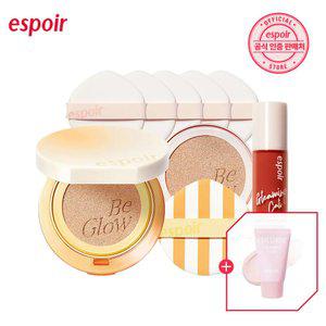 에스쁘아 (글리밍 캘리 에디션) 비글로우 볼륨 쿠션 (본품+리필+퍼프 5매+미니립+클렌