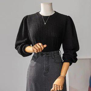 (안나앤플러스) A. 아델 기모 퍼프 티셔츠[티셔츠D1021H05] 빅사이즈