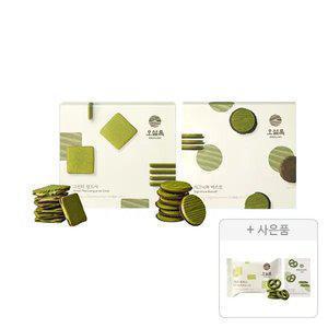 오설록 그린티랑드샤 10입, 1개+시그니처 비스킷 10입, 1개+증정(그린티웨하스 17g, 1