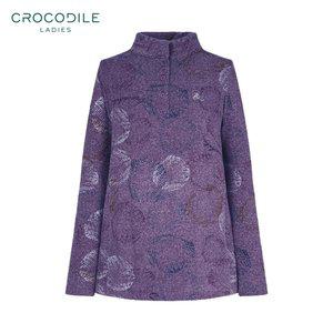 [20%쿠폰+카카오페이7%][크로커다일 레이디] 여성 기하학패턴 반오픈 티셔츠_CLCWTS20