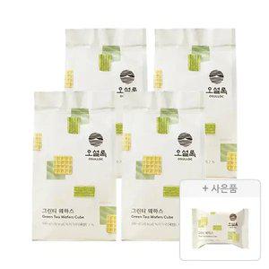 오설록 그린티웨하스 100g, 4개 + 증정(그린티웨하스 17g, 1개)