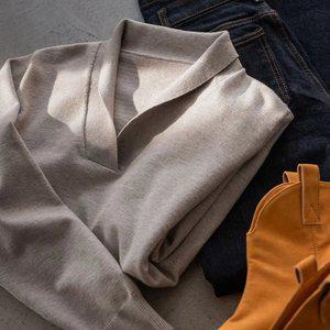 (안나앤플러스) A. 메리스 숄카라 니트[니트D0925H02] 빅사이즈