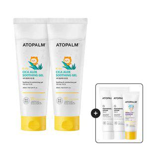 아토팜 키즈 시카 알로에 수딩젤 250ml 2개 GIFT) 판테놀로션23ml*2+샴푸20ml