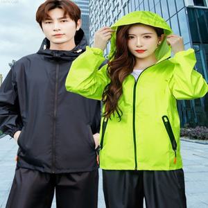 J2K 휴대용 레인슈트 남여 고급 골프 비옷 상하세트