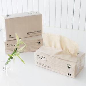 올챌린지 뽑아쓰는 대나무 3겹 키친타올 100매 9개입 무형광 화장지 미용티슈