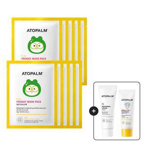 [총10매] 아토팜 프로기 마스크팩 /어린이팩 키즈팩 GIFT) 판테놀로션23ml+샴푸20ml