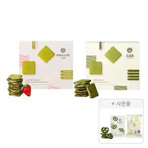 오설록 그린티 딸기 랑드샤 10입, 1개 + 그린티랑드샤 10입, 1개 + 증정 (그린티웨하스