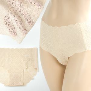 퓨징 프리컷 봉제선 없는 누디 노라인 팬티 망사 시스루