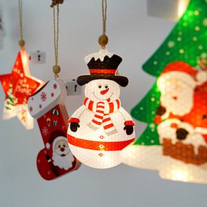 인블룸 크리스마스 펜던트 오너먼트 장식 조명 2개 (건전지드림)