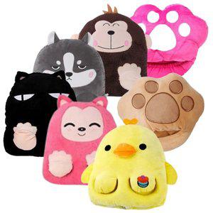 가성비추천 지와이 애니멀 USB 발열쿠션 발난로 발쿠션 온열패드 손난로 가정 사무실