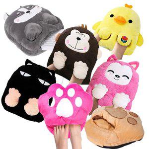 추위걱정끝 지와이 애니멀 USB 발열패드 발열쿠션 발난로 손난로 전기방석 발온열기 전